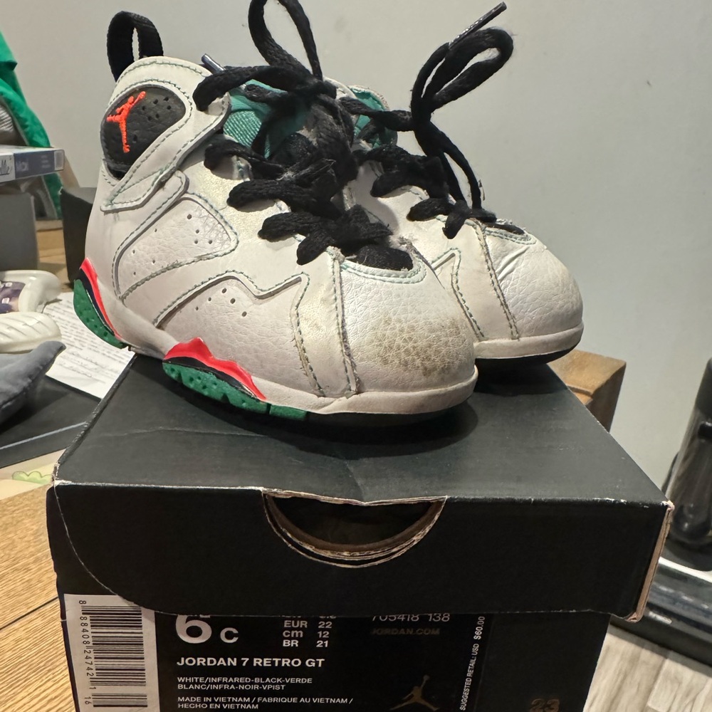 Jordan Kids Sneakers - White, Black, Red, Green